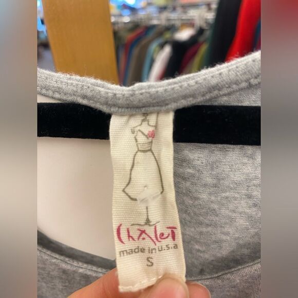 Chxlet Ladies Small Gray Cotton Sun Dress - Picture 2 of 3